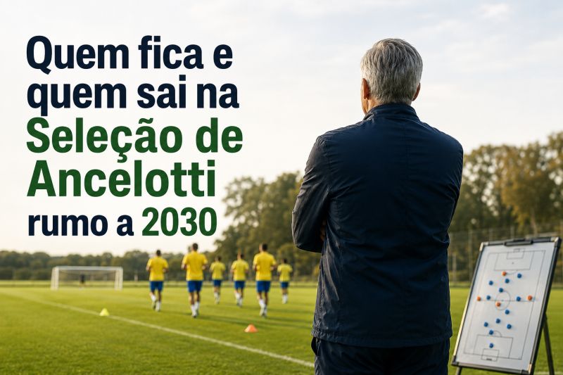 Quem fica e quem sai na Seleção de Ancelotti rumo à 2030